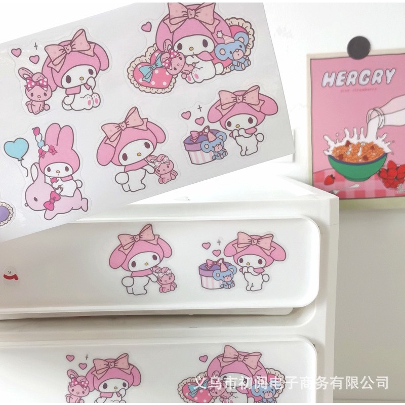 Nhãn dán dễ thương hoạt hình Nhật Bản trang trí sổ tay,album,ipad sáng tạo DIY tkhông thâm nước ND48