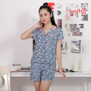 Bộ lanh mặc nhà Sunfly SE3101