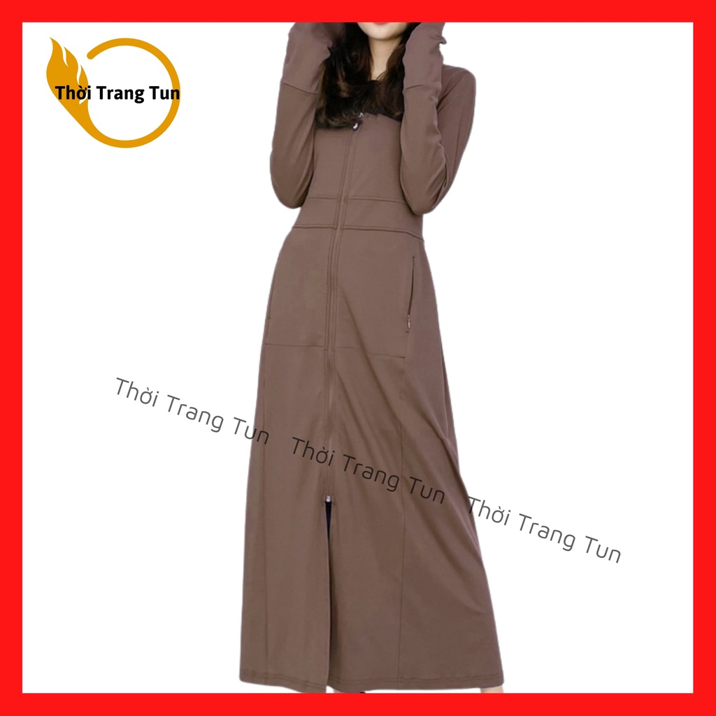 Áo Chống Nắng Nữ Dài Toàn Thân Chất Thông Hơi Thun Lạnh Chống Tia UV