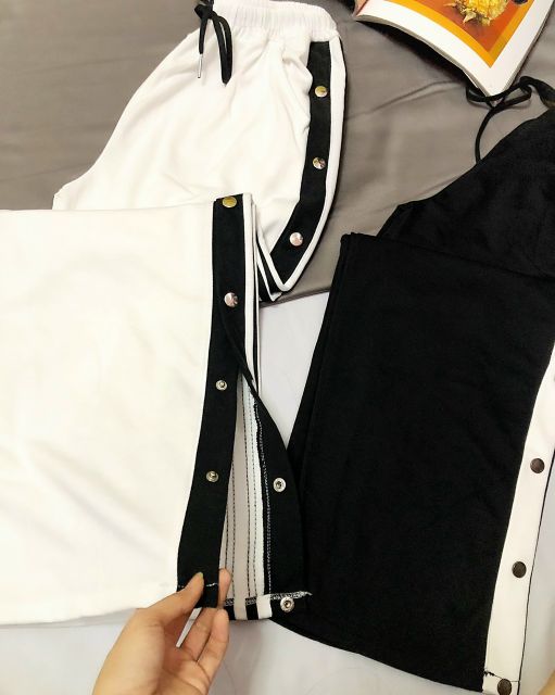 [Freeship+Hình thật] Quần jogger ống rộng cúc bấm | BigBuy360 - bigbuy360.vn