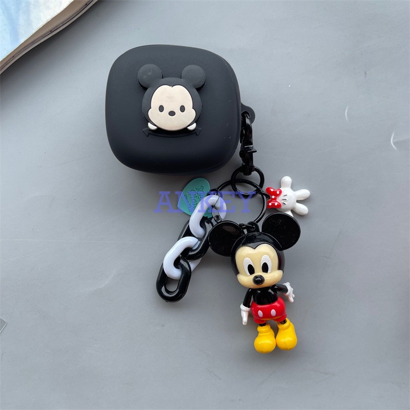 For Anker Soundcore P25i R50i P20i Case Silicone Lovely Earbuds Waterproof Shockproof Soft Protective Headphone Cover Headset Skin with Pendant