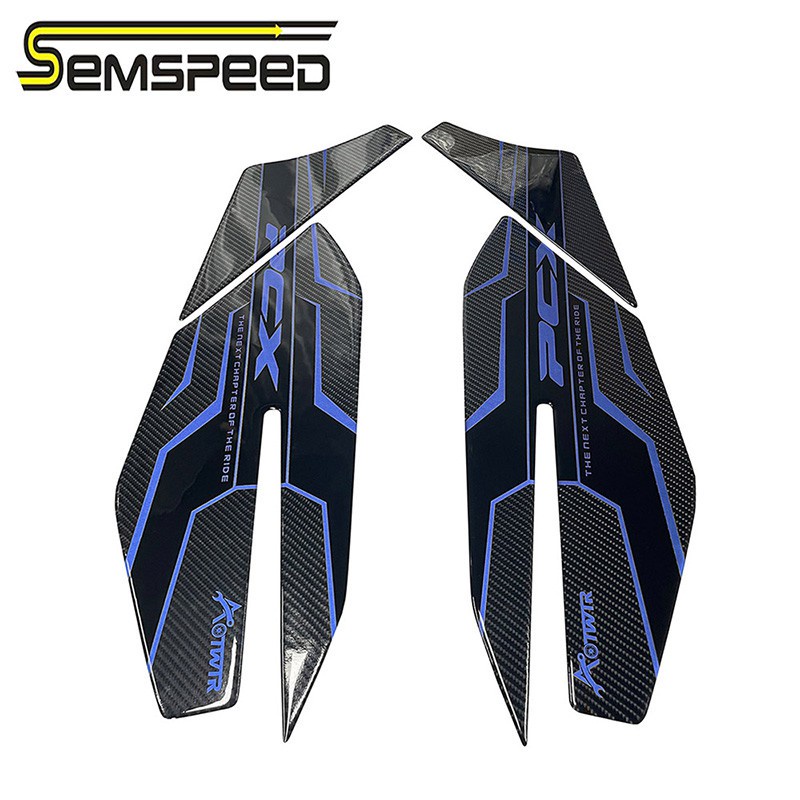 Miếng dán gác chân xe máy SEMSPEED cho Honda PCX 160 125 PCX160 2021-2023