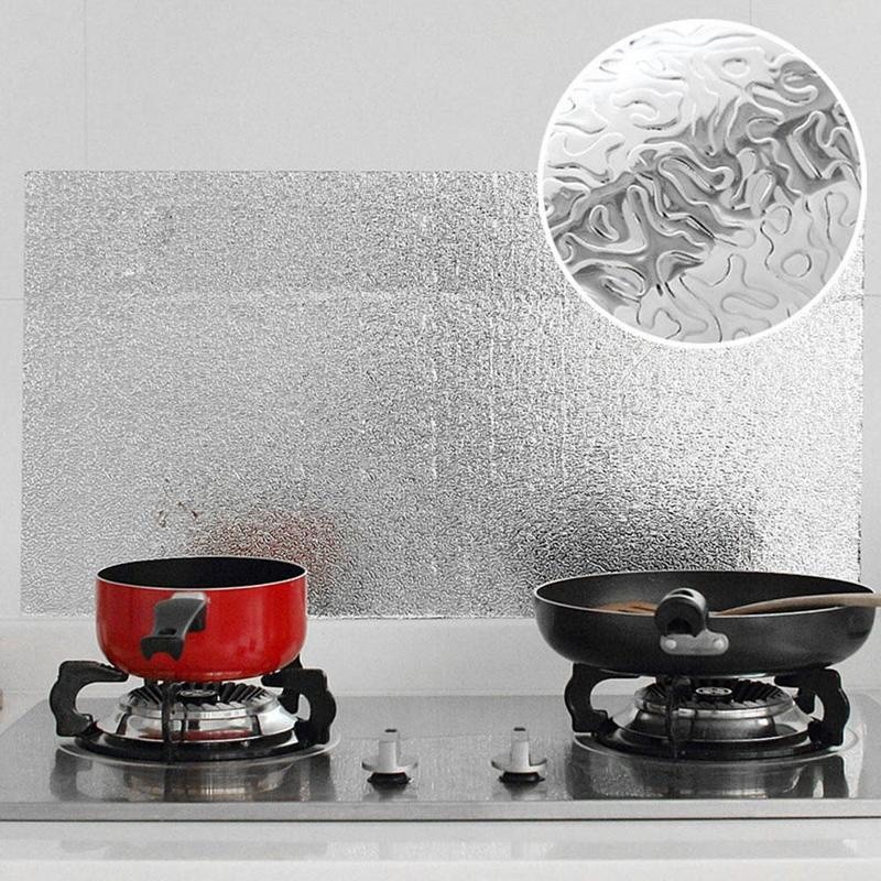 Nhãn dán lá nhôm chống bắn dầu tiện dụng cho nhà bếp