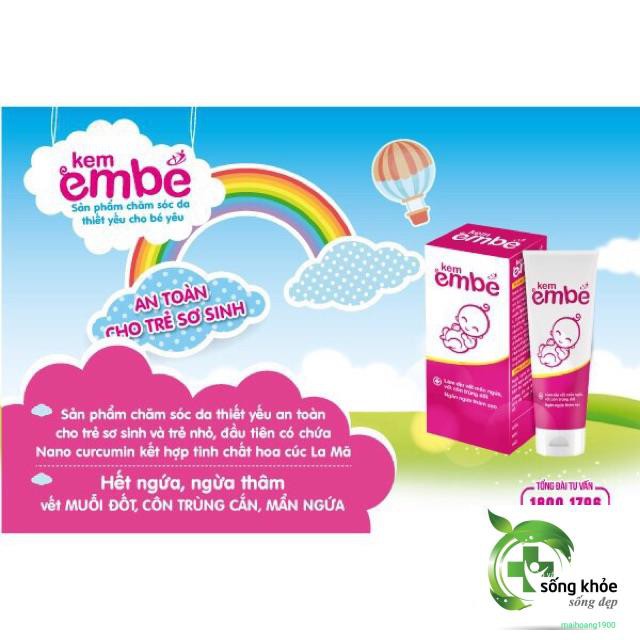 Kem Em Bé tube 20 G- Làm dịu mẩn ngứa, rôm sảy, côn trùng đốt, ngăn ngừa thâm sẹo, An toàn cho trẻ sơ sinh
