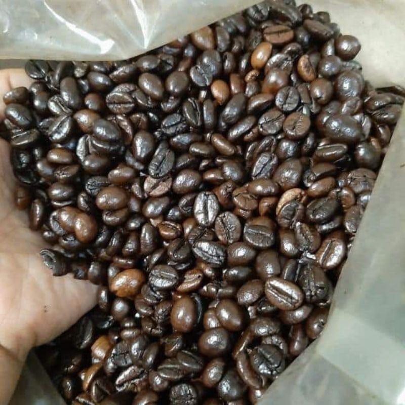 cafe nguyên hạt robusta  rang xay 500g