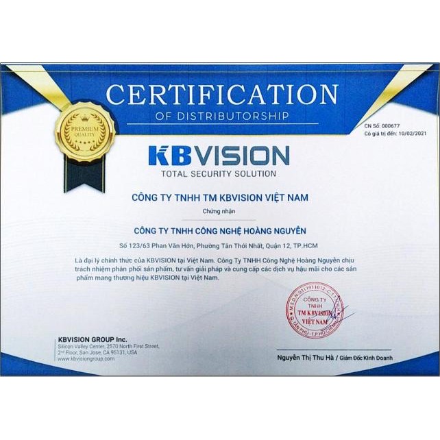 Trọn bộ 4 camera KBVISION KX-A2012S4 Full HD 1080p kèm HDD 500G - Vỏ kim loại