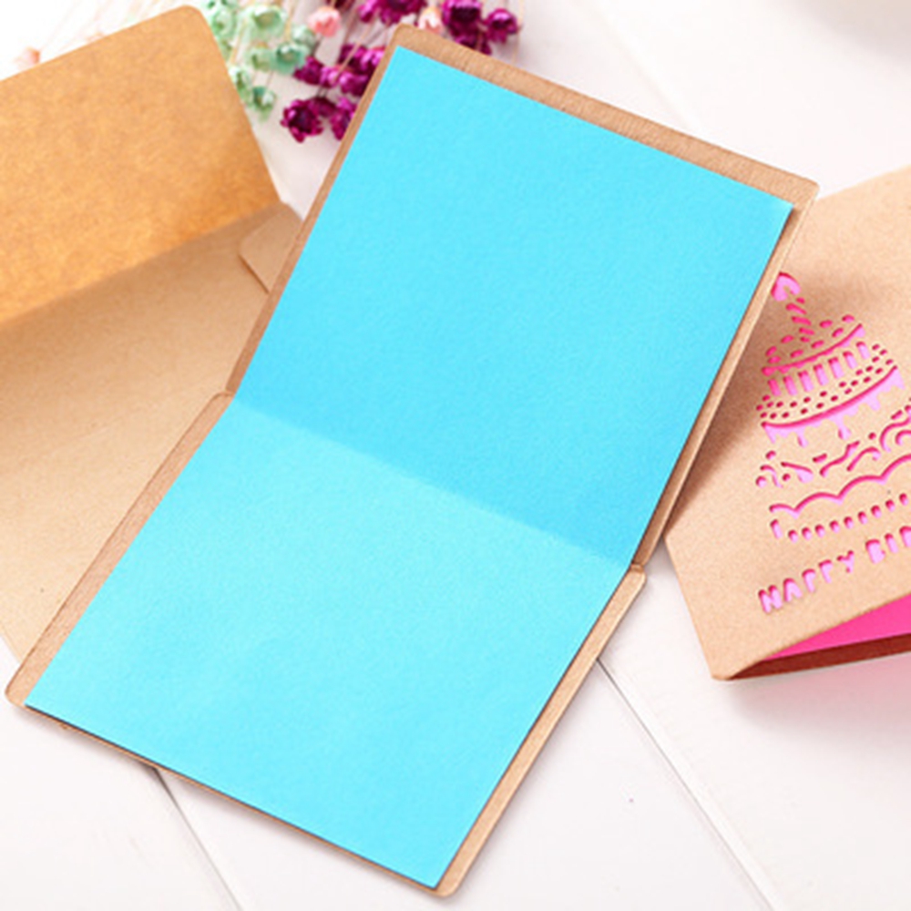 PEWANY Retro Stationery Love Creative Greeting Card Gift Wedding Message Sets Hollowed Birthday Envelope