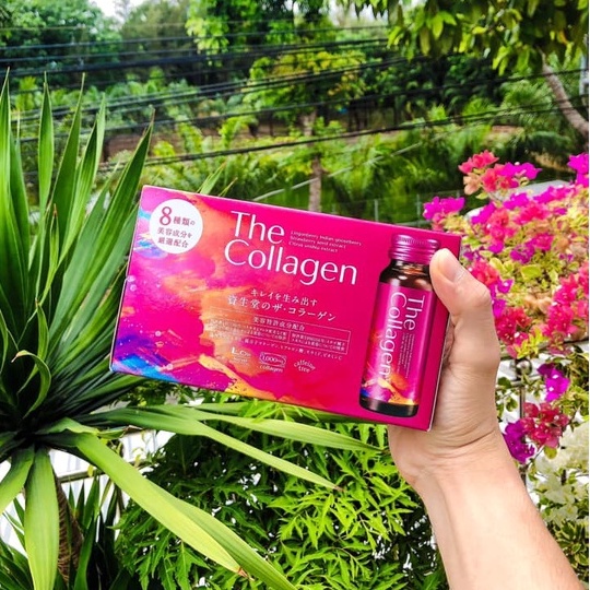 The Collagen Shiseido Nhật bản  1 hộp 10 lọ đẹp da căng bóng mịn
