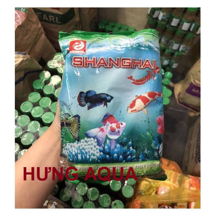 Cám cá - Thức ăn cho cá SHANGHAI cao cấp giúp cá khỏe đẹp lọ hoặc bịch 50g - 100g - 500g