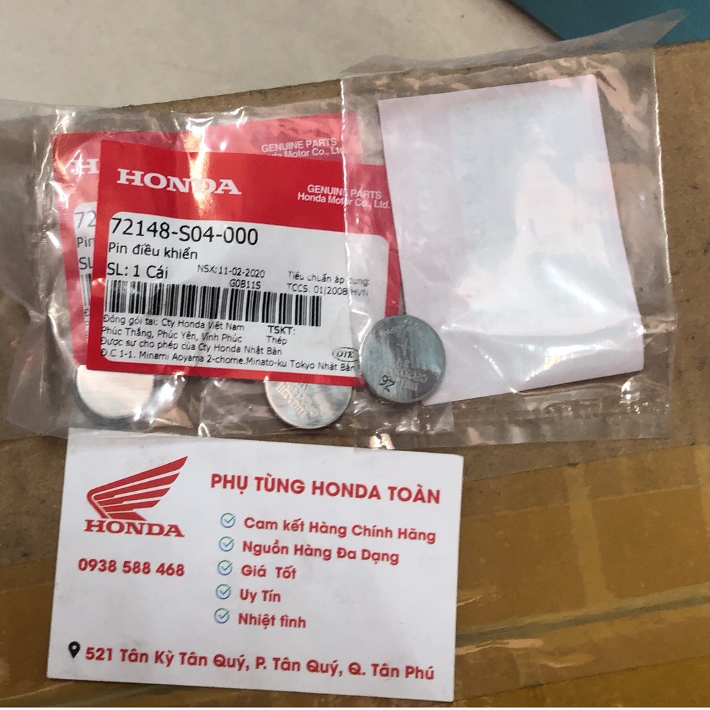 Pin chìa khoá điều khiển Ab/vision/lead/sh/shmode zin honda