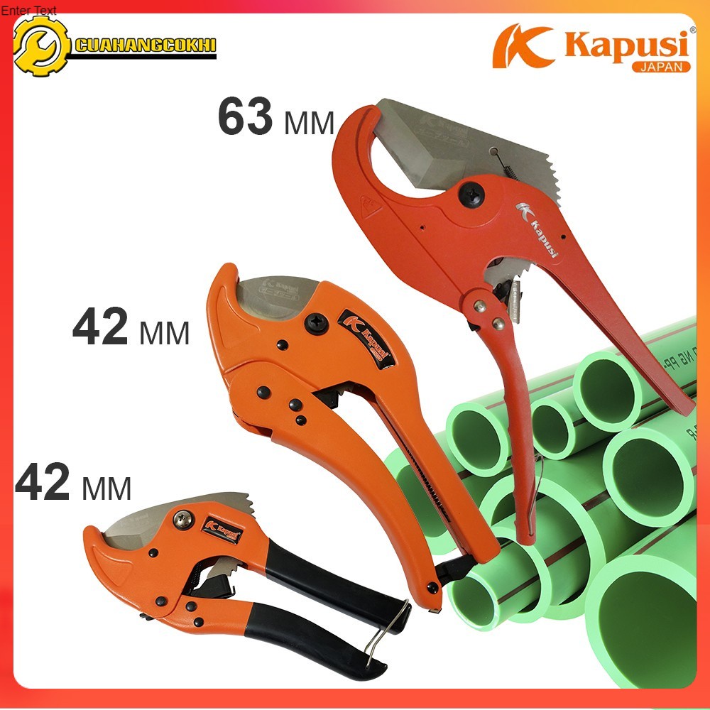 Kìm kéo cắt ống nhựa Nhật Bản Kapusi PVC, PPR, PE - Bảo Hành 24 tháng