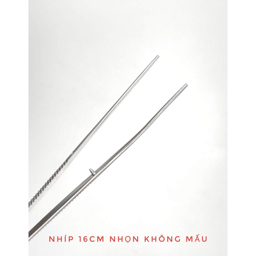 Nhíp nhọn 12.5cm 16cm không mấu