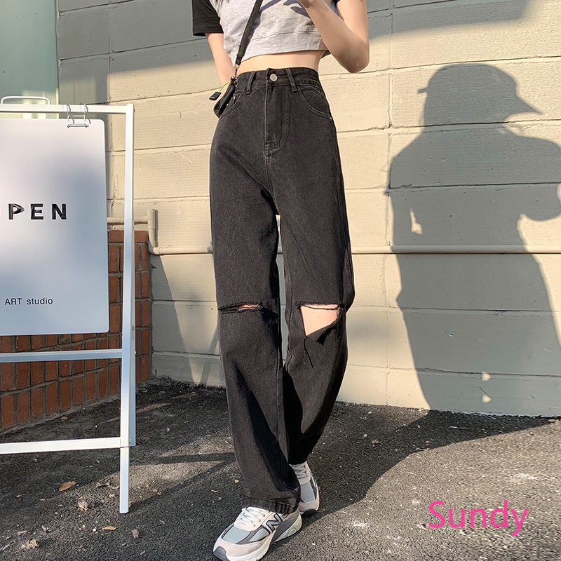 Quần dài ống rộng phong cách Hàn Quốc thời trang dành cho nữ