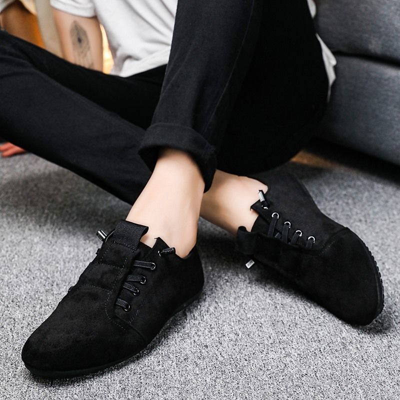 Giày Lười Da Lộn Đế Mềm Hở Lưng Phong Cách Hàn Quốc Thời Trang Cho Nam 2022