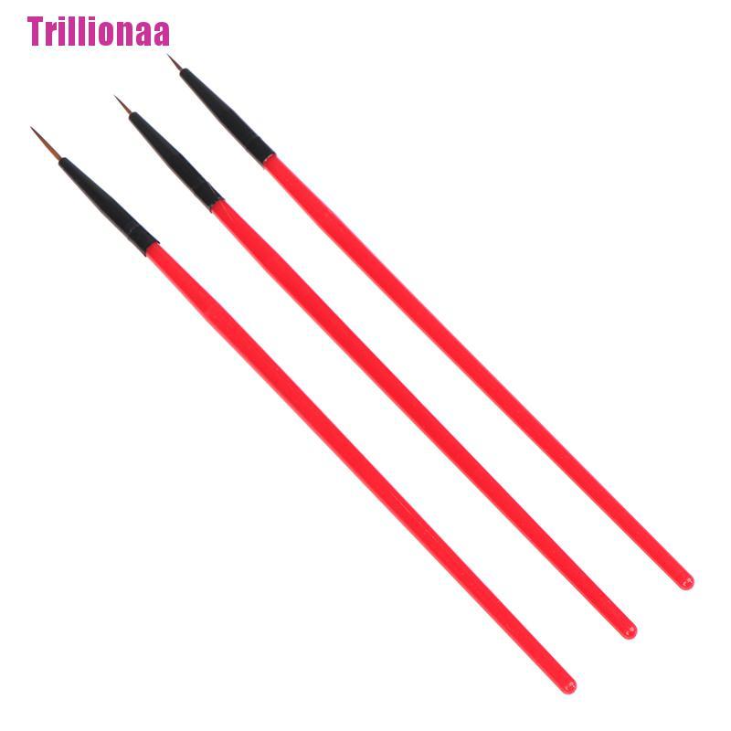 Bộ 3 Cọ Vẽ Trang Trí Móng Tay Nghệ Thuật