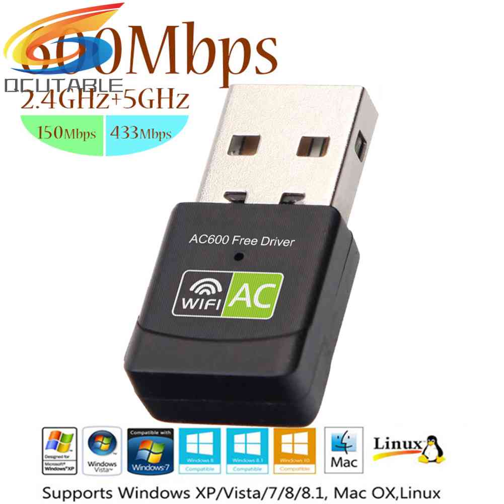 Thẻ Mạng Không Dây USB 600M Băng Tần Kép 2.4GHz 5GHz