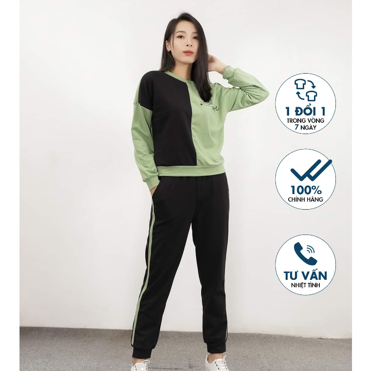 Bộ đồ thể thao nữ phối vải Emspo ATL0423 QL1209