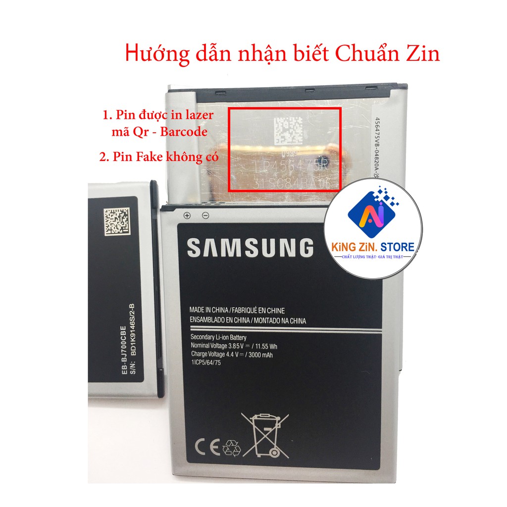 Pin Samsung Galaxy J7 2015 (J700), J7 Duo, On 7 (2015), J4 2018 dung lượng 3000mAh Chuẩn Zin - Tặng kèm Cáp sạc