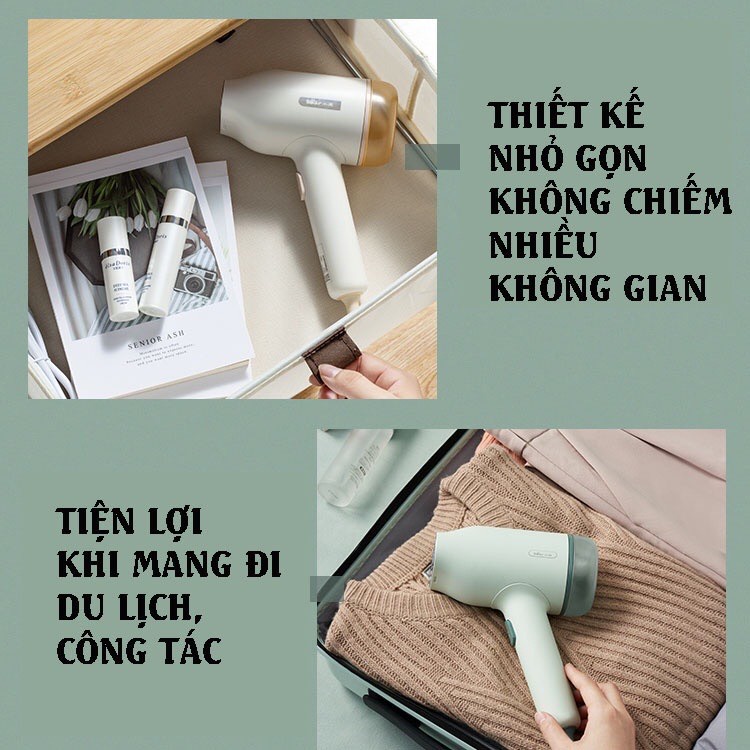 Bàn là hơi nước cầm tay Bear GTJ-B10S1 7 lỗ phun hơi làm phẳng nhanh thiết kế nhỏ gọn dễ mang theo