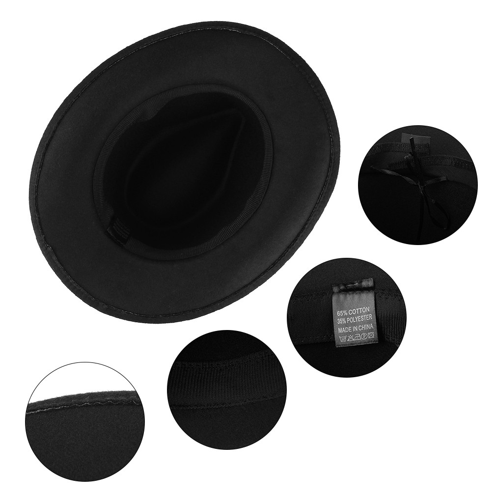 Mũ Fedora Vải Nỉ Thời Trang Unisex Cổ Điển