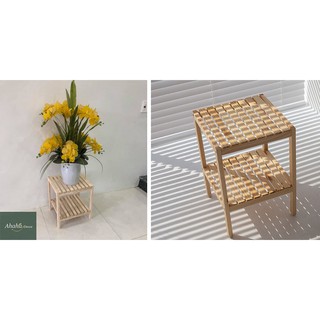 Kệ 2 tầng nhỏ - tab đầu giường , gỗ thông