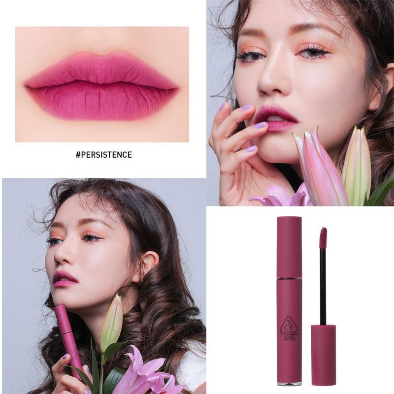 Son 3CE Kem Velvet Lip Tint Pink Break Màu Hồng Dào Trendy