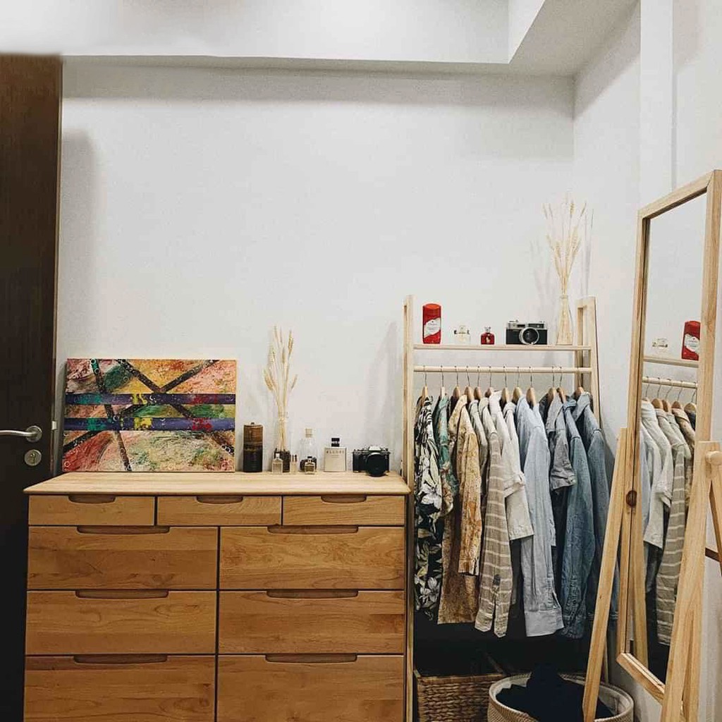 Giá Treo Quần Áo 2 Ngăn NAVARO - Ladder Hangger Gỗ Thông Nhập Khẩu - Sản phẩm Decor Phòng Ngủ Nội Thất Kiểu Hàn Quốc | BigBuy360 - bigbuy360.vn