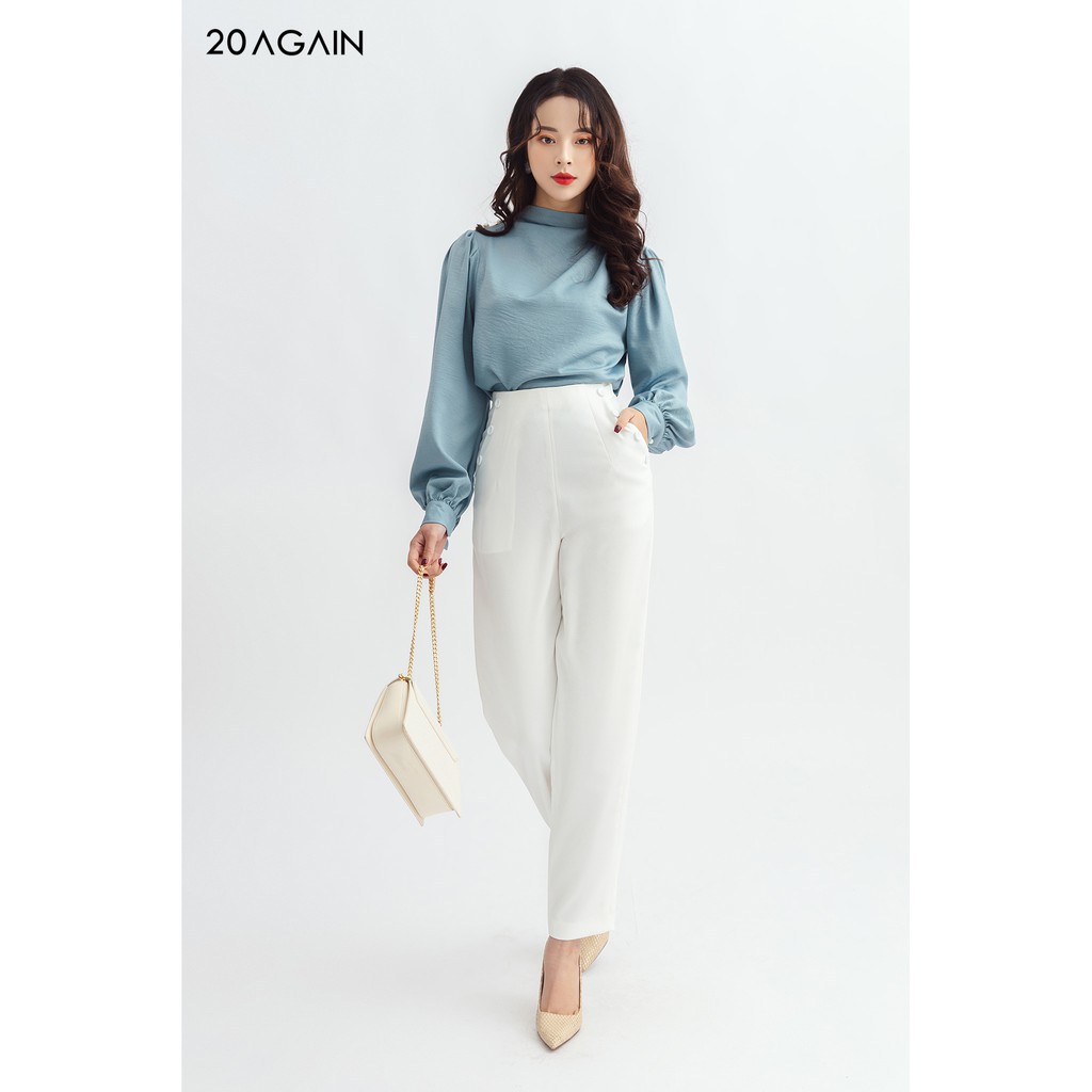 Quần baggy túi đính cúc 20AGAIN - QAA0986 | BigBuy360 - bigbuy360.vn