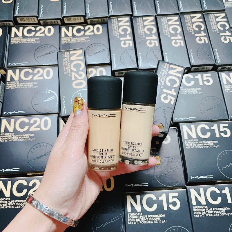 ( Hàng Chính Hãng Tem Công Ty ) Kem Nền MAC Studio Fix Fluid Spf 15