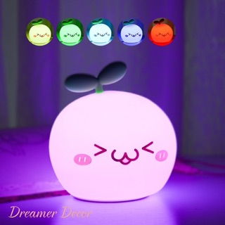 ĐÈN CỦ CẢI ĐỔI MÀU CUTE