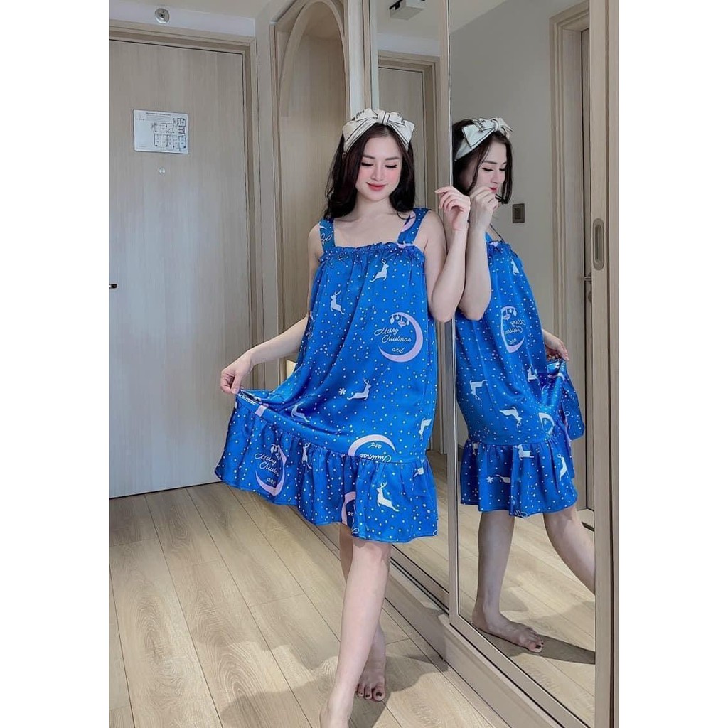 Đầm ngủ satin (ảnh chụp thật tại shop) 1860 | BigBuy360 - bigbuy360.vn