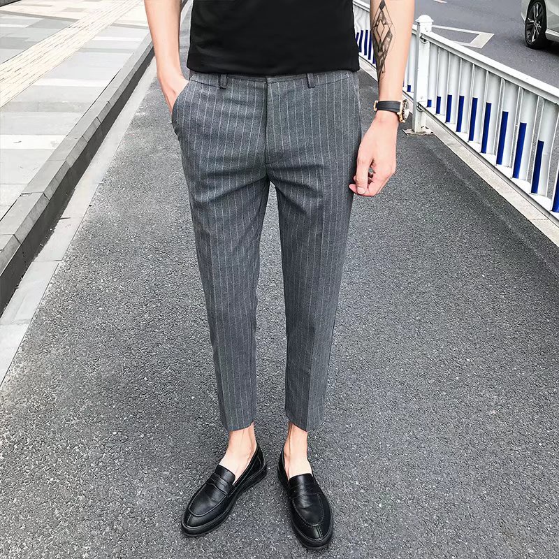 Quần Dài Kẻ Sọc Phong Cách Hàn Trẻ Trung Cho Nữ