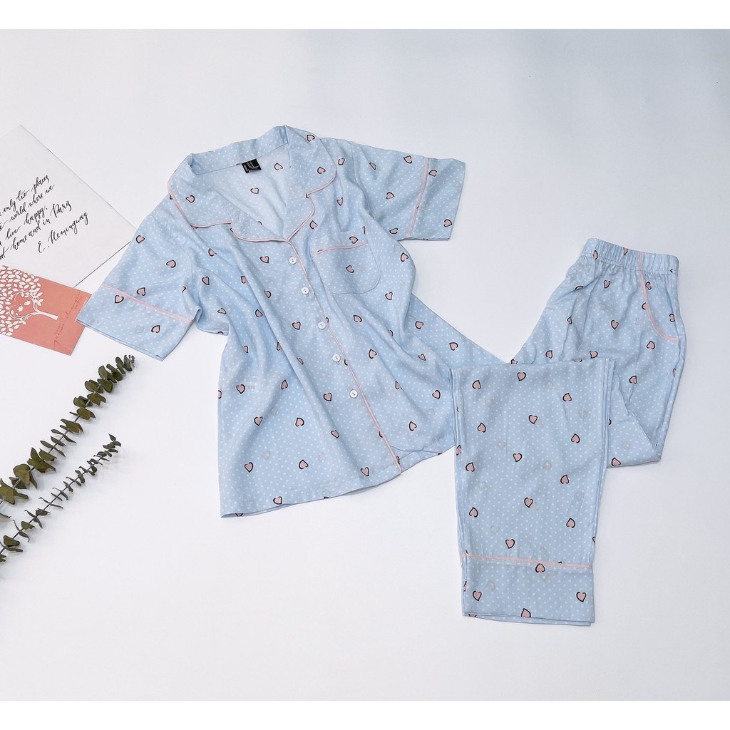 Bộ Pijama dài chất tole lanh | BigBuy360 - bigbuy360.vn