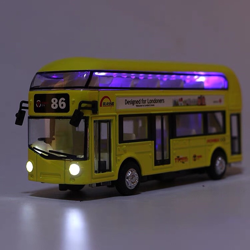 Mô hình Xe London Bus Số 86 size 16cm / Số 23 size 19cm