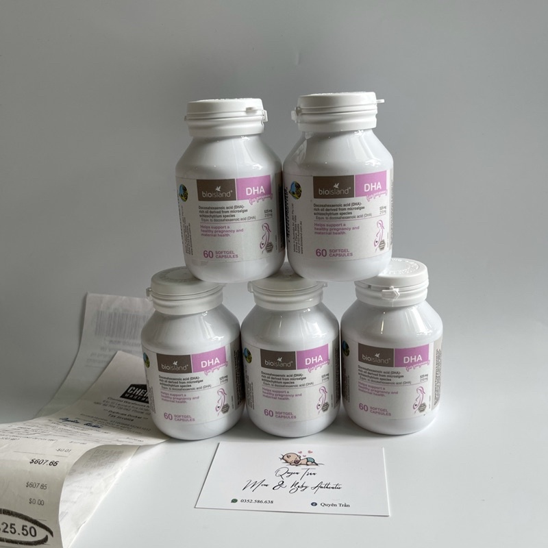 DHA Bầu Bioisland 60 viên cho phụ nữ chuẩn bị mang thai, mẹ bầu và sau sinh - Hàng Úc mẫu mới