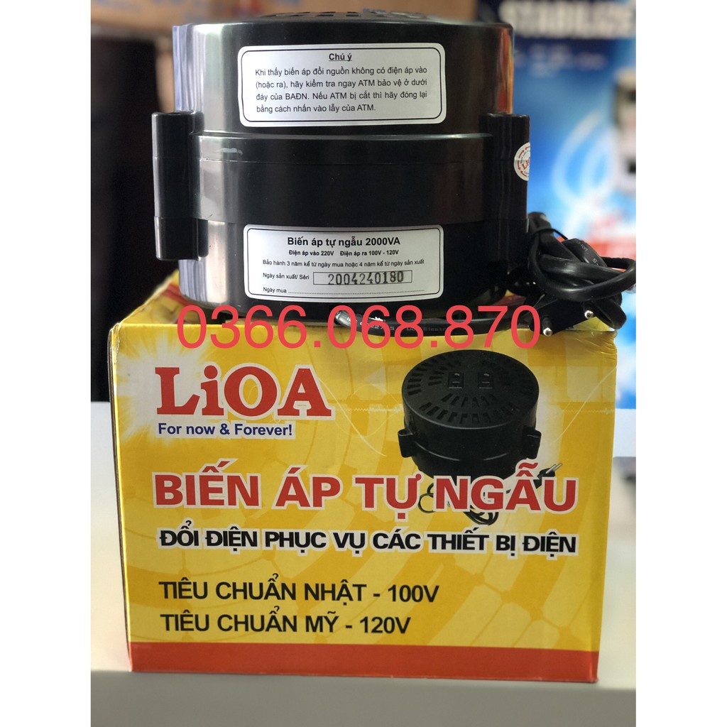 Đổi nguồn LiOA 2000VA 2KVA đổi từ 220V sang 100V 120V