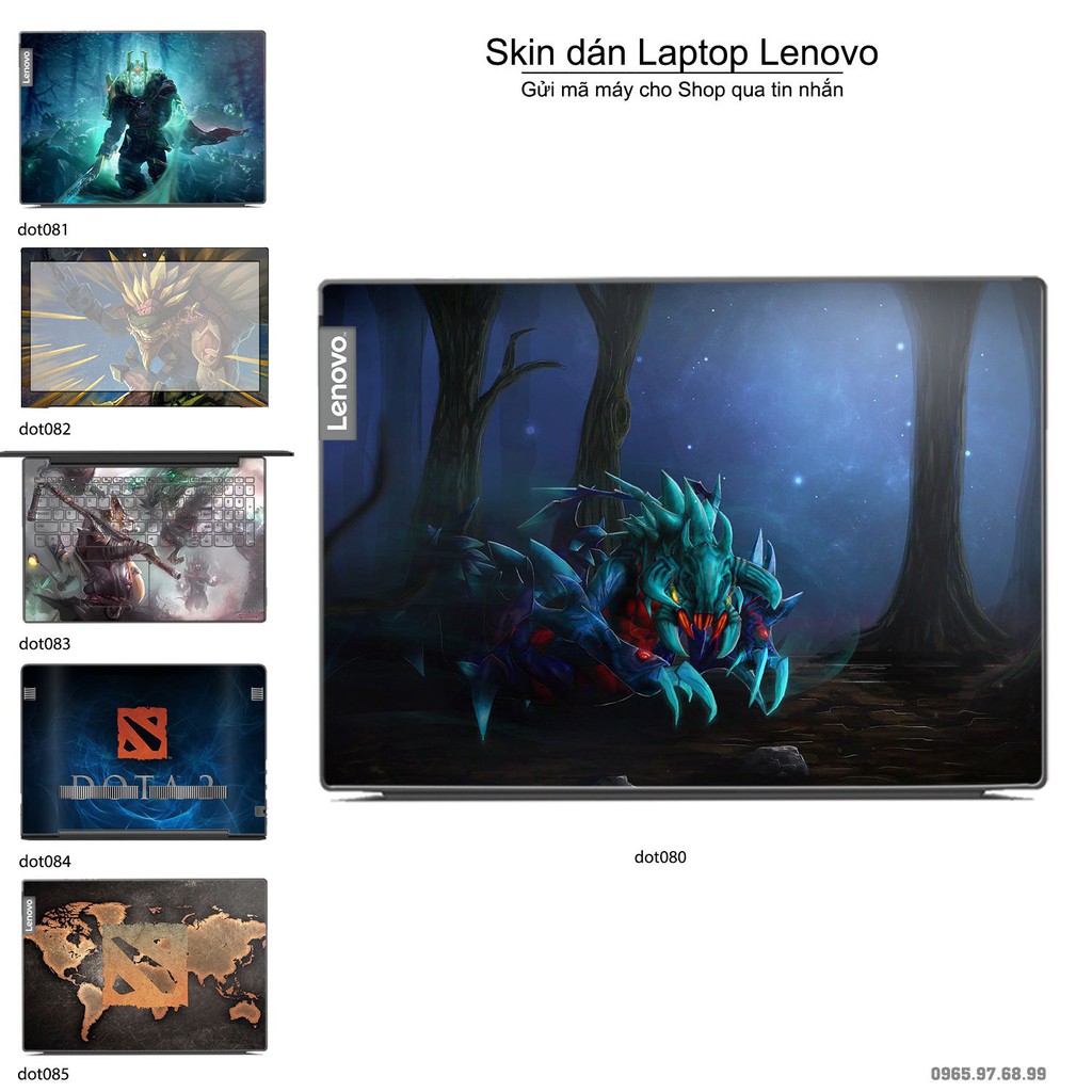 Skin dán Laptop Lenovo in hình Dota 2 nhiều mẫu 14 (inbox mã máy cho Shop)