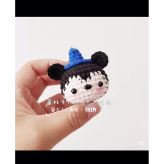 Móc khoá chuột Mickey handmade bằng len