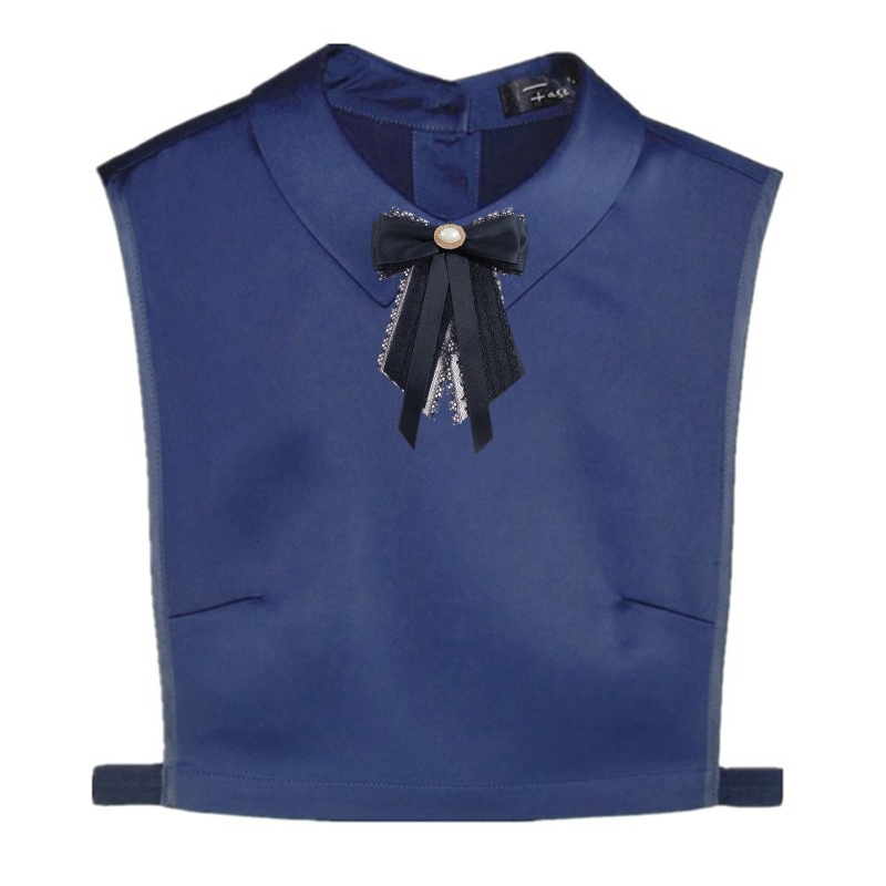 Ghim cài áo thắt nơ đính ngọc trai giả phong cách vintage dành cho nữ