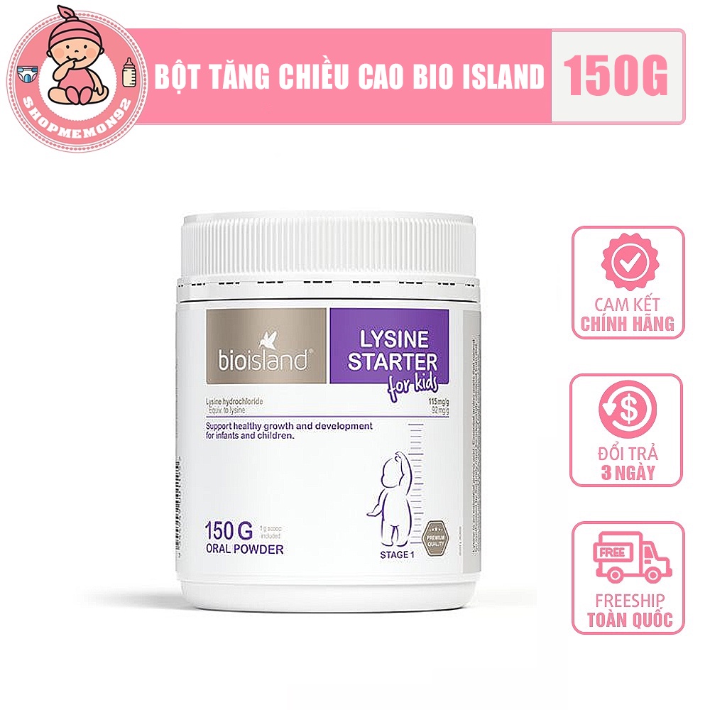 Bột Lysine Bioisland Úc hỗ trợ tăng chiều cao cho bé