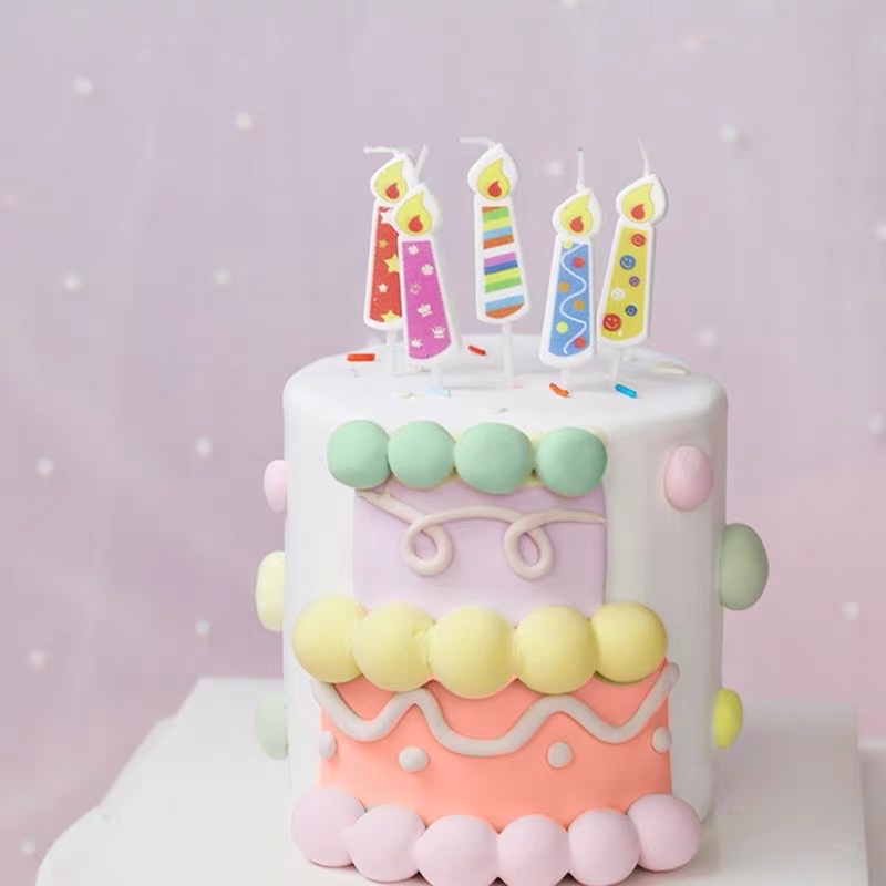 Set nến Happy Birthday ngộ nghĩnh đáng yêu trang trí tiệc sinh nhật J88