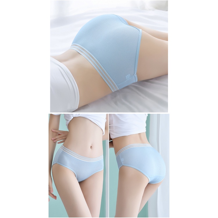 combo 10 quần lót nữ gân tăm lưng cao ôm bụng KIMCHIBIKINI quần lót nữ combo 10 cái Quần chip nữ dể thương QL021