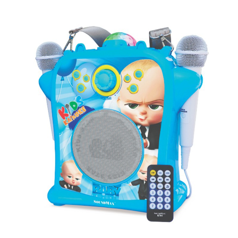 Loa Soundmax Bluetooth KIDS xanh - Hàng chính hãng