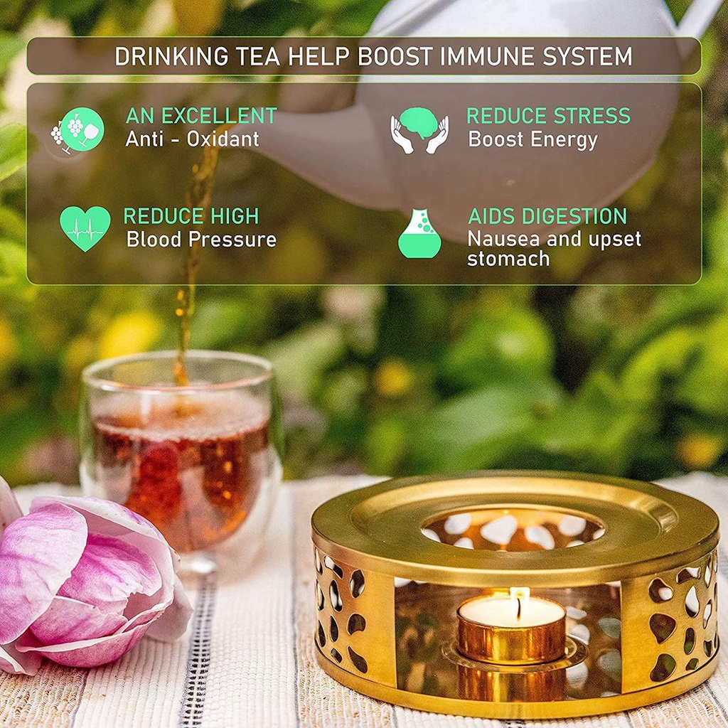 Ấm Trà Bằng Thép Không Gỉ Cao Cấp Tiện Dụng|Đế Sưởi Ấm Chuyên Dụng Chất Lượng Cao