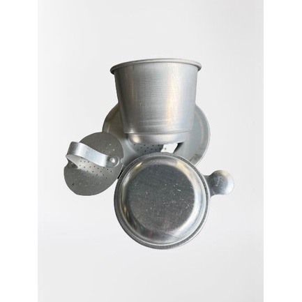 Phin cà phê nhôm, mua lẻ chi tiết (Nắp phin, thân phin, rế phin, chặn lõi lọc phin) không anode màu (KHÔNG MÀU)