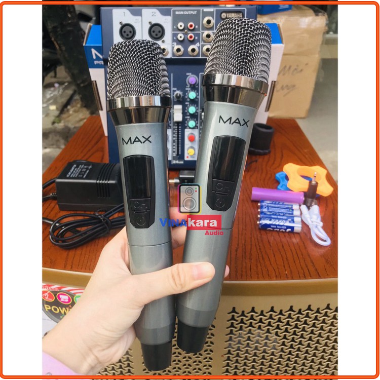 [ Hàng chất lượng]  Trọn Bộ Thu Âm Mixer Yamaha F4 + Micro Max-39 Không Dây Hát Karaoke-Livestream Rất Hay (Tích hợp Blu