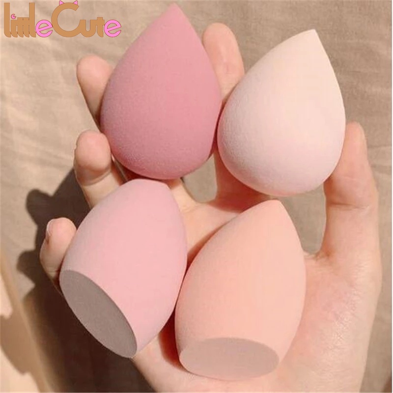 [Featured][4 Pcs Set Random Colors  Makeup Sponge Blender] [Latex-Free Foundation Blending Sponge] [