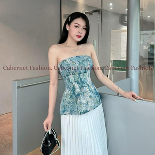 A014 Cabernet  - Áo ống Lẻ 3D cúp form dáng xòe hai lớp