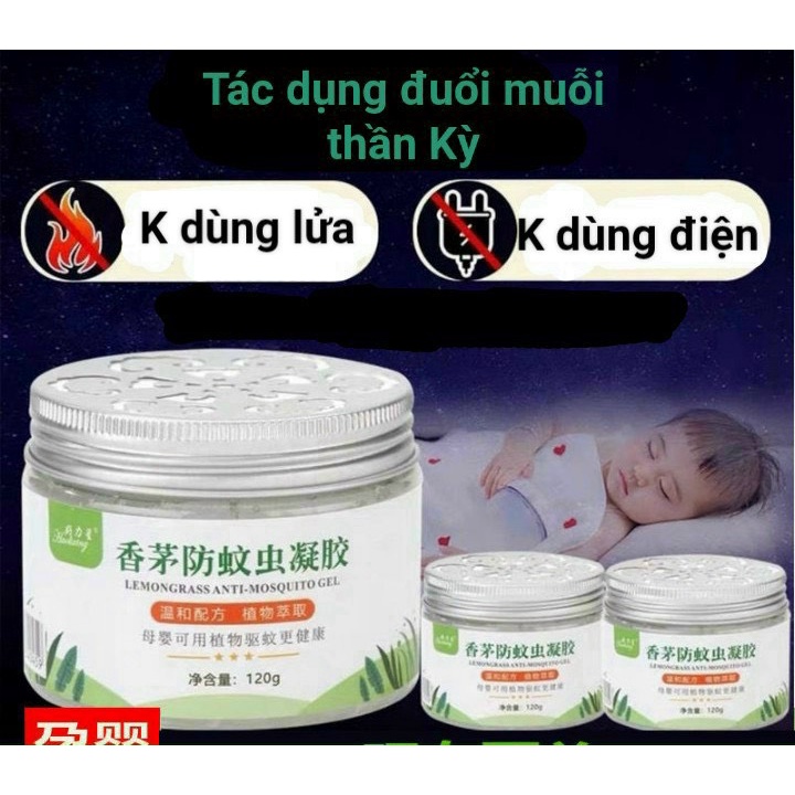 Sáp thơm đuổi muỗi với tinh dầu tự nhiên chiết xuất từ ​​lá sả thiên nhiên