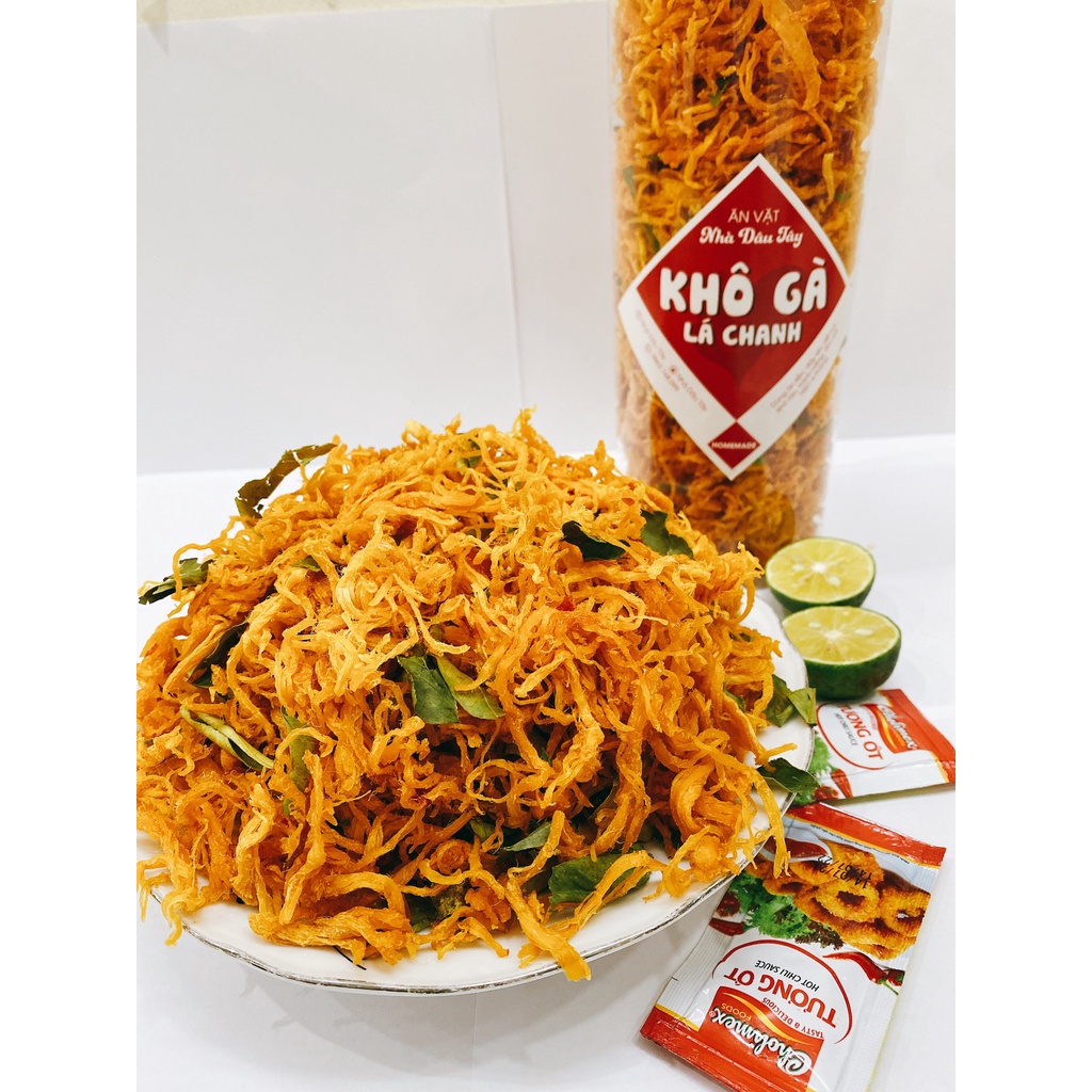 250G Khô Gà Lá Chanh Thơm Ngon Ăn Vặt Nhà Dâu Tây HN | BigBuy360 - bigbuy360.vn